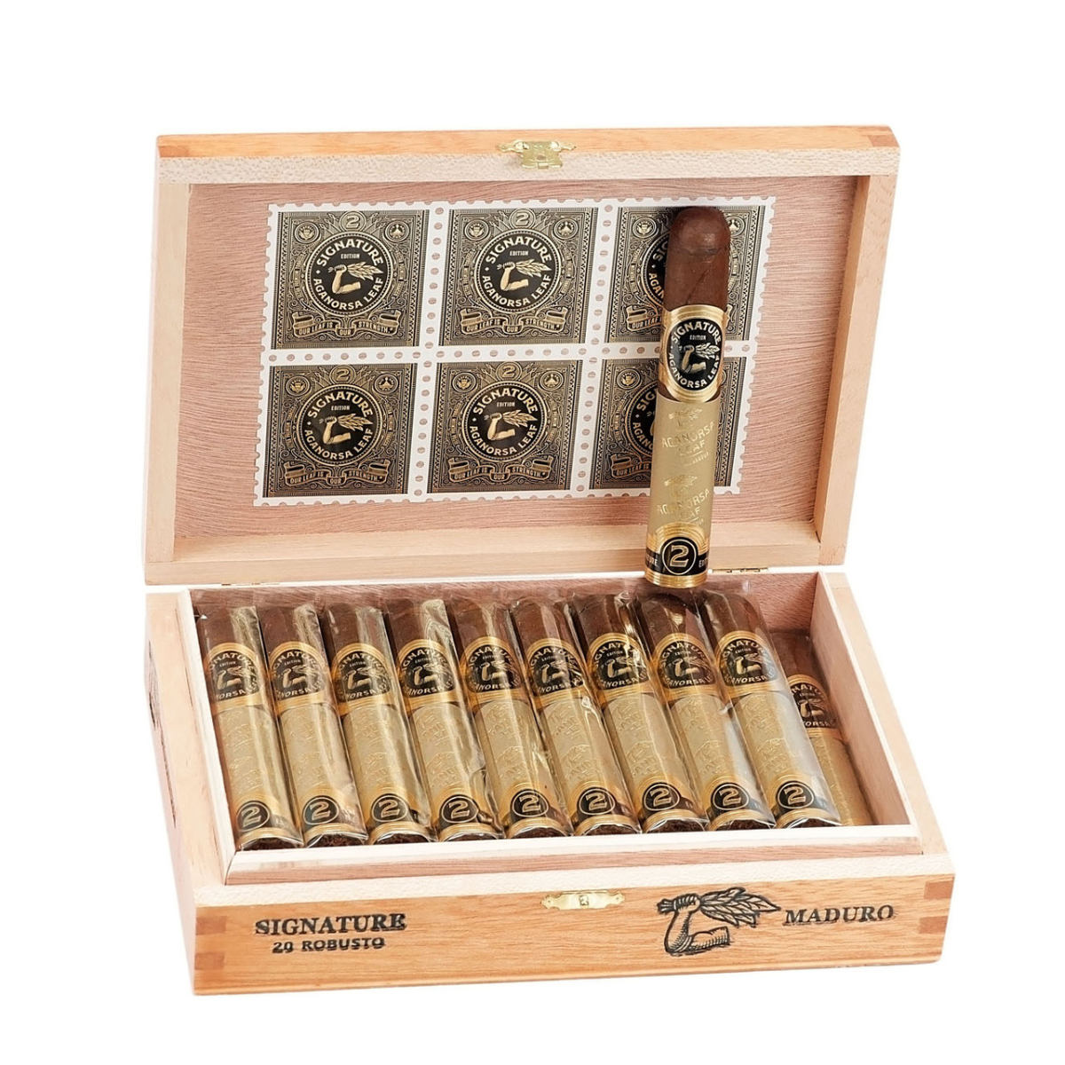 Aganorsa Leaf Signature Maduro Robusto (20)