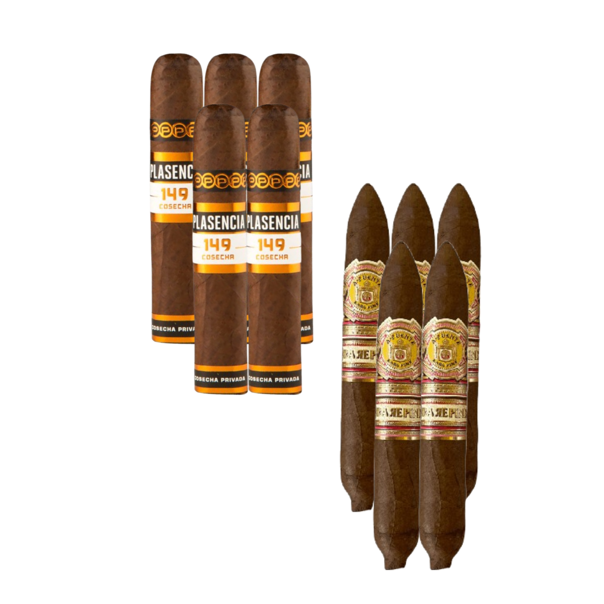 Mix Pack (10): Plasencia Cosecha 149 Santa Fe (5) + Arturo Fuente Rare Pink Vintage 1960's Series Happy Ending (5)
