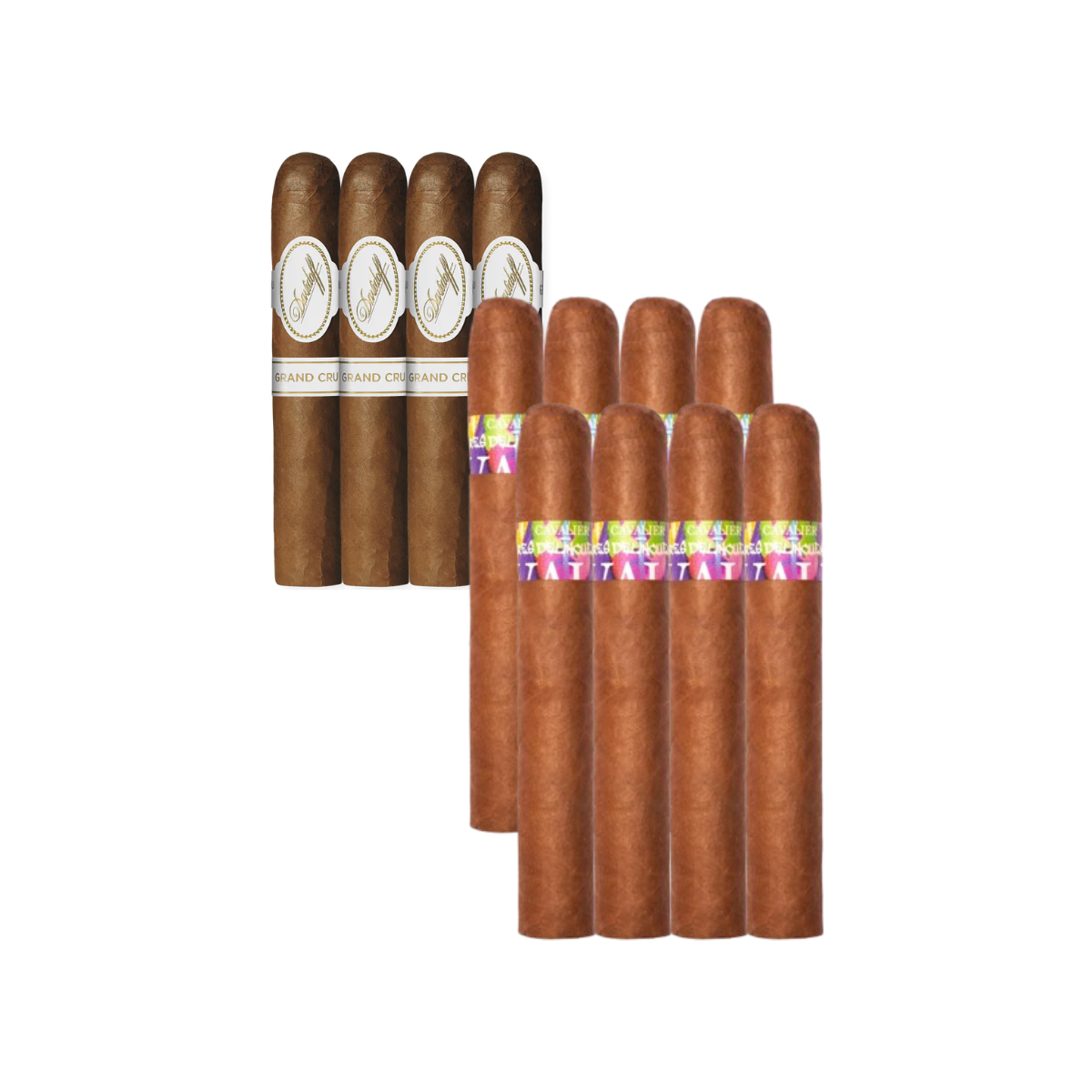 Mix Pack (12): Davidoff Grand Cru No. 5 (4) + Tres Delincuentes CT Core Line Toro (8)