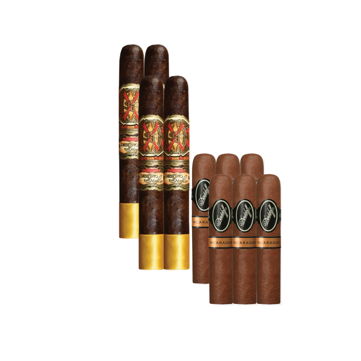 Mix Pack (10): Opus X Oro Oscuro Robusto (4) + Davidoff Nicaragua Short Corona (6)
