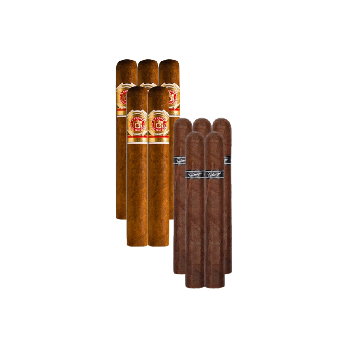 Mix Pack (10): Arturo Fuente Rosado Magnum R 54 Sun Grown (5) + Tatuaje Black Gran Toro (5)