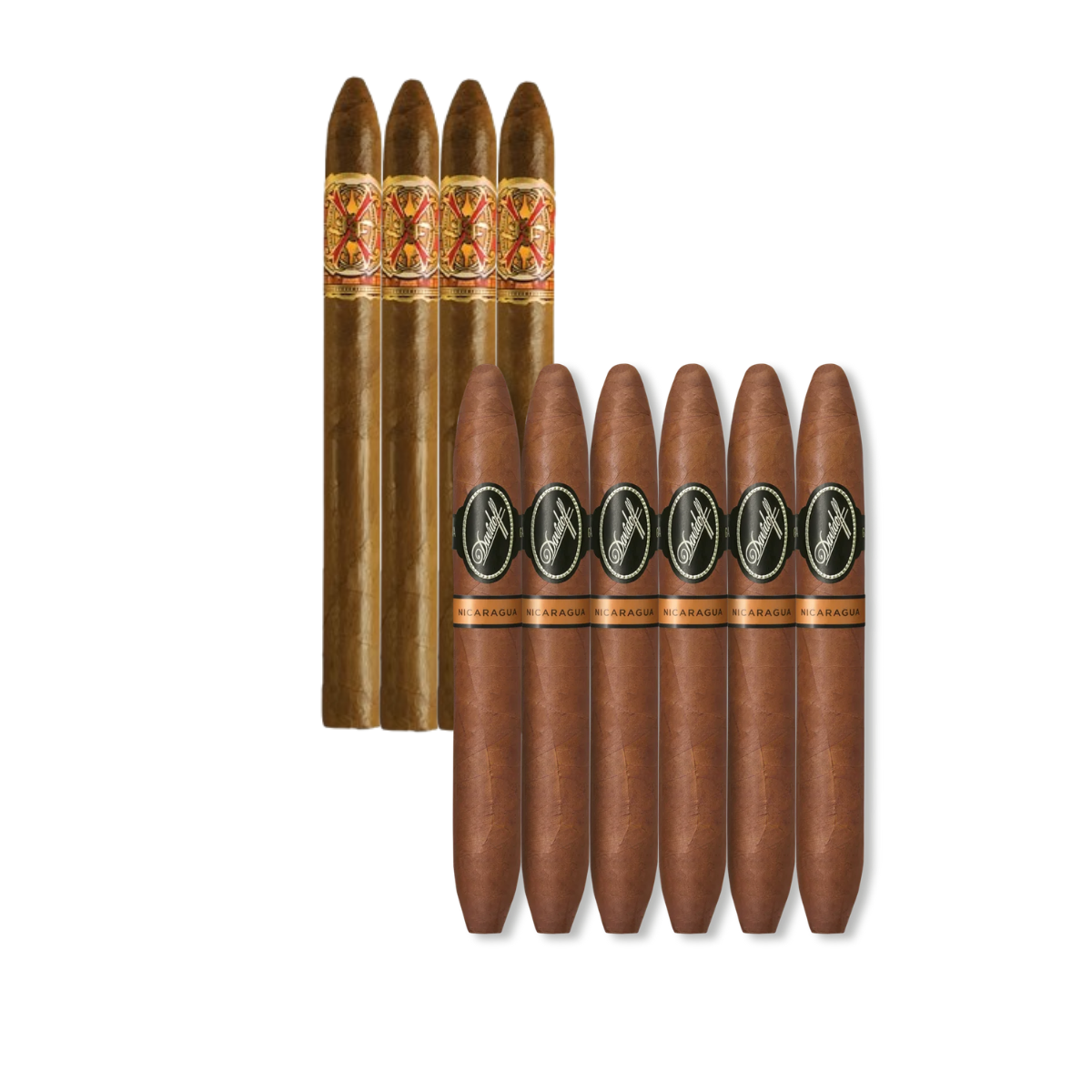Mix Pack (10): Opus X Petit Lancero (4) + Davidoff Nicaragua Diademas (6)