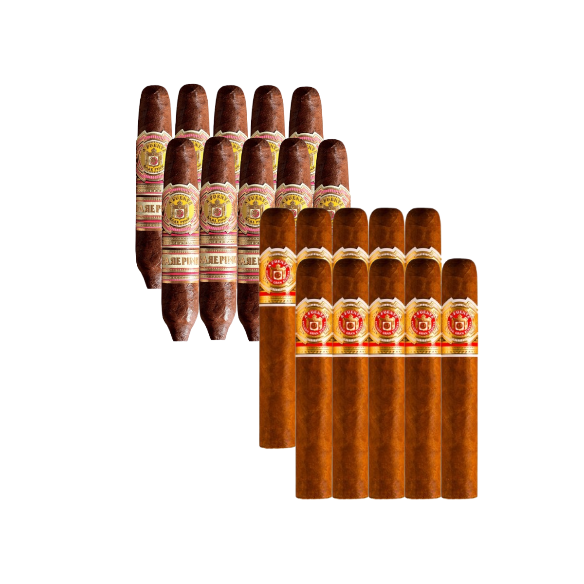 Mix Pack (20): Arturo Fuente Rare Pink Vintage 1960's Series Short Story (10) + Arturo Fuente Rosado Magnum R 52 Sun Grown (10)